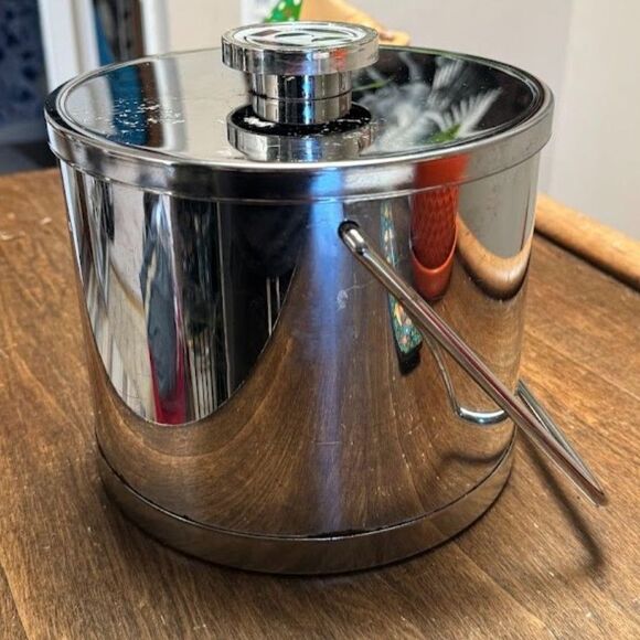 VTG Kromex Midcentury Chrome Ice Bucket - Picture 11 of 13